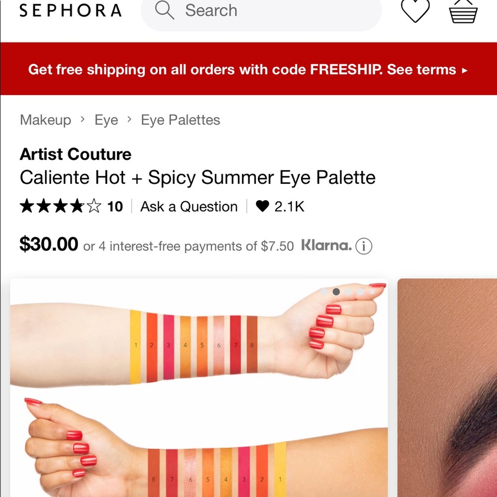 Artist Couture Caliente Eyeshadow Palette